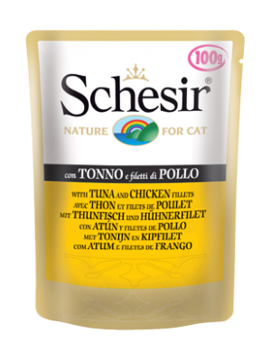 SCHESIR GATO ATUM COM FILETE DE FRANGO (SAQUETA) 100GR